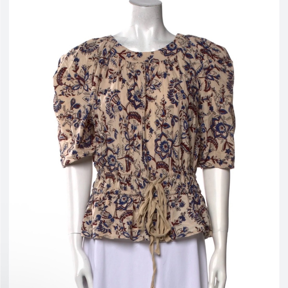 Anna Cate Floral Puff Sleeve Top